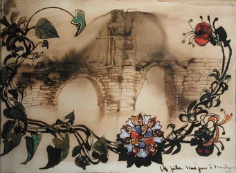 Le vieux pont de Vianden, 1871